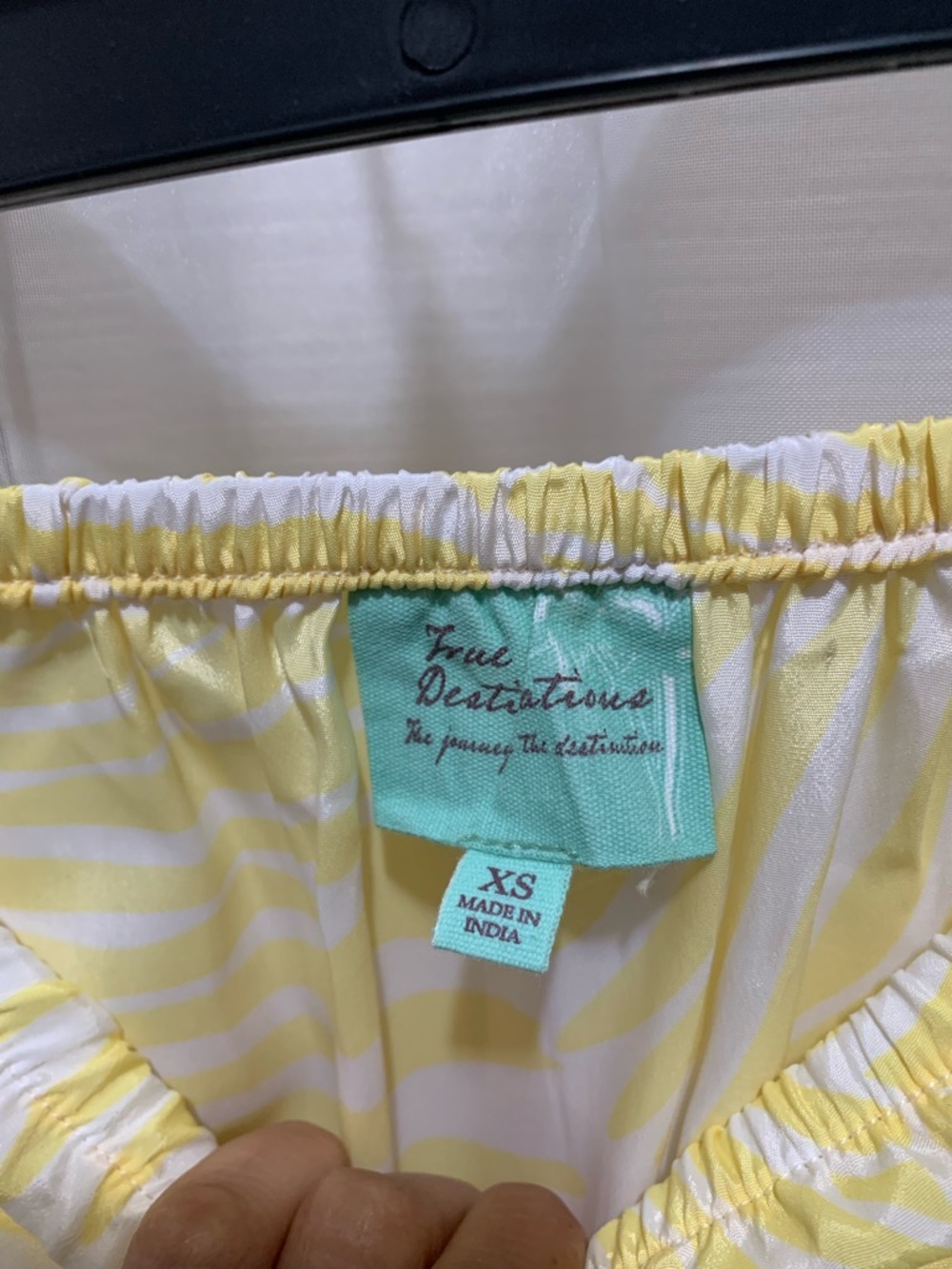 True Destinations Yellow Zebra Print Jumpsuit - Picture 9 of 9